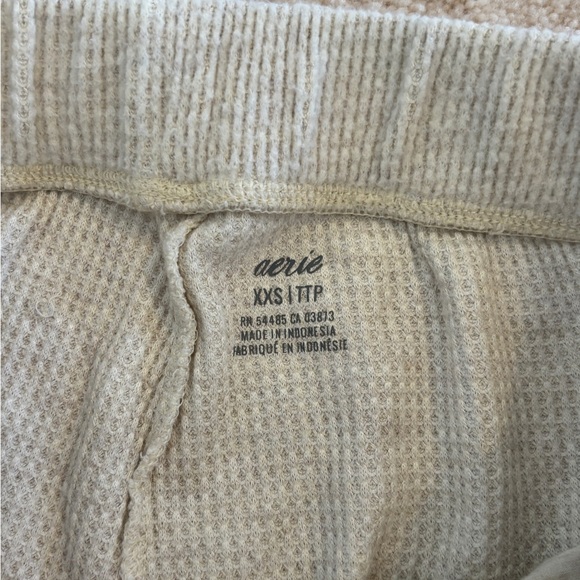 Aerie Waffle Cargo Joggers in Light Gray - Picture 3 of 3